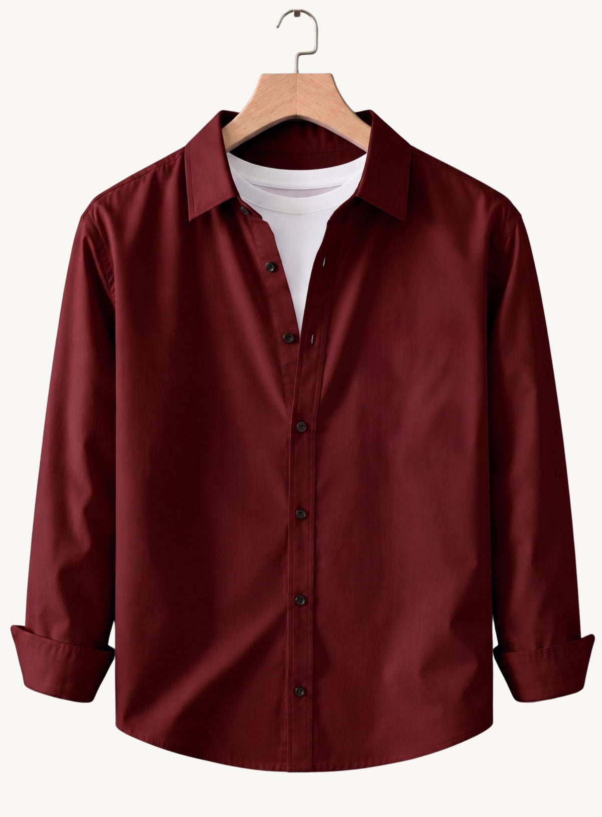 Roovam Men's Casual Shirts – Burgundy, Pista and Teal Green | Pack of 3