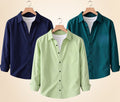 Roovam Men's Casual Shirts – Navy Blue, Pista and Teal Green | Pack of 3