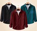 Roovam Men's Casual Shirts – Black, Burgundy and Teal Green | Pack of 3