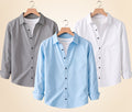 Roovam Men's Casual Shirts – Grey, Sky Blue and White | Pack of 3