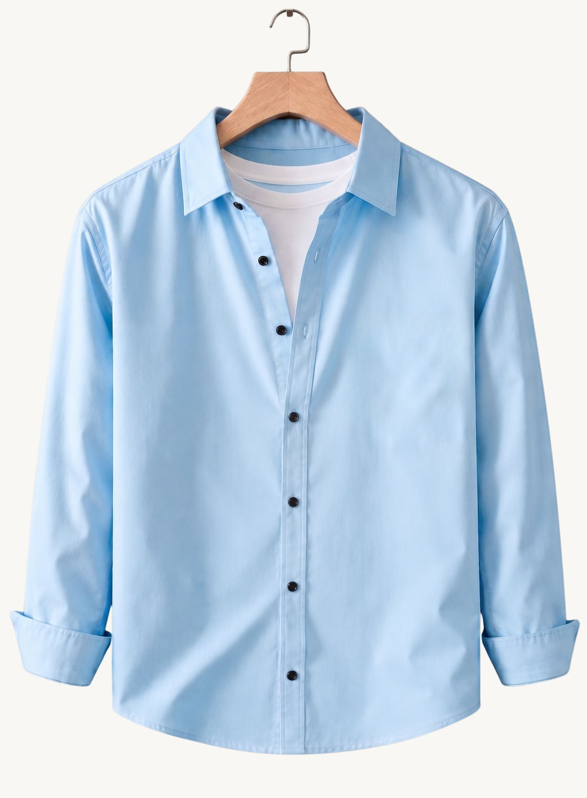Roovam Men's Casual Shirts – Grey, Navy Blue and Sky Blue | Pack of 3